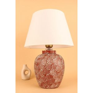YL684 Crvena i Bijela Stolna Lampa