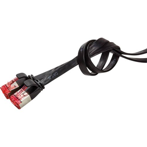 LogiLink CF2083S RJ45 mrežni kabel, Patch kabel cat 6 U/FTP 7.50 m crna pozlaćeni kontakti 1 St. slika 4