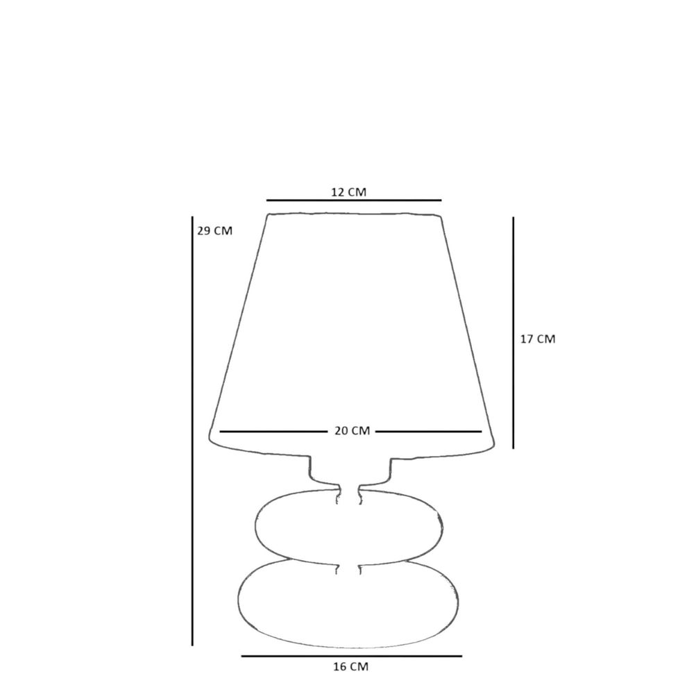 Crna orahova stolna lampa 8901-2 slika 5