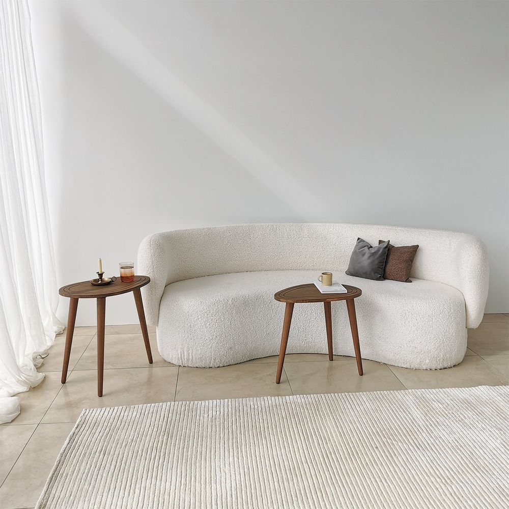 Nesting Table Sweet - Set od 2 komada u boji orah slika 4