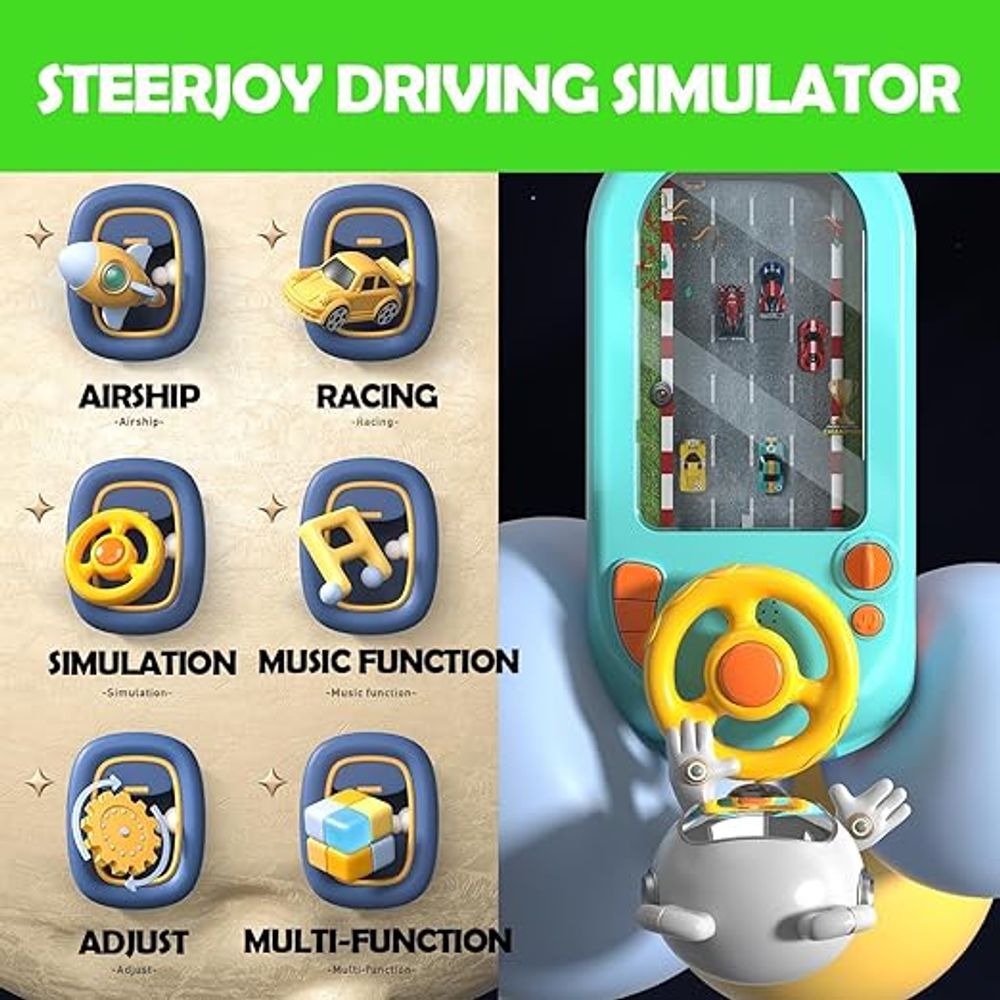 MKV640408 Dječiji simulator vožnje – interaktivni volan sa 200 Nivoa slika 5