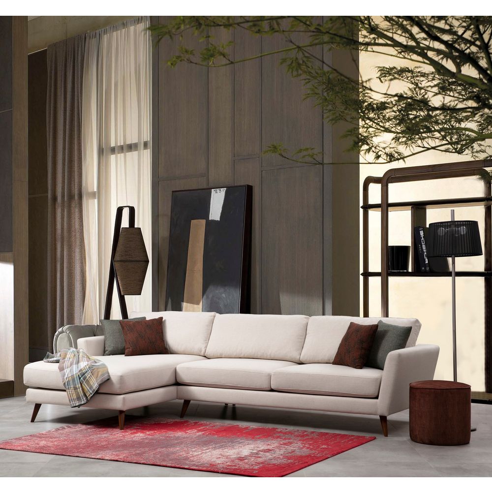 Mayorka Kutna Sofa na Razvlačenje Lijeva (Chl - 3R) - Bež slika 1