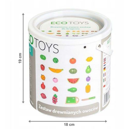 Ecotoys Drveno povrće set od 20 elemenata slika 3