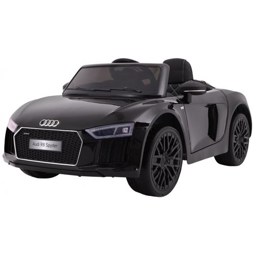 Licencirani auto na akumulator Audi R8 Spyder RS - crni/lakirani slika 1