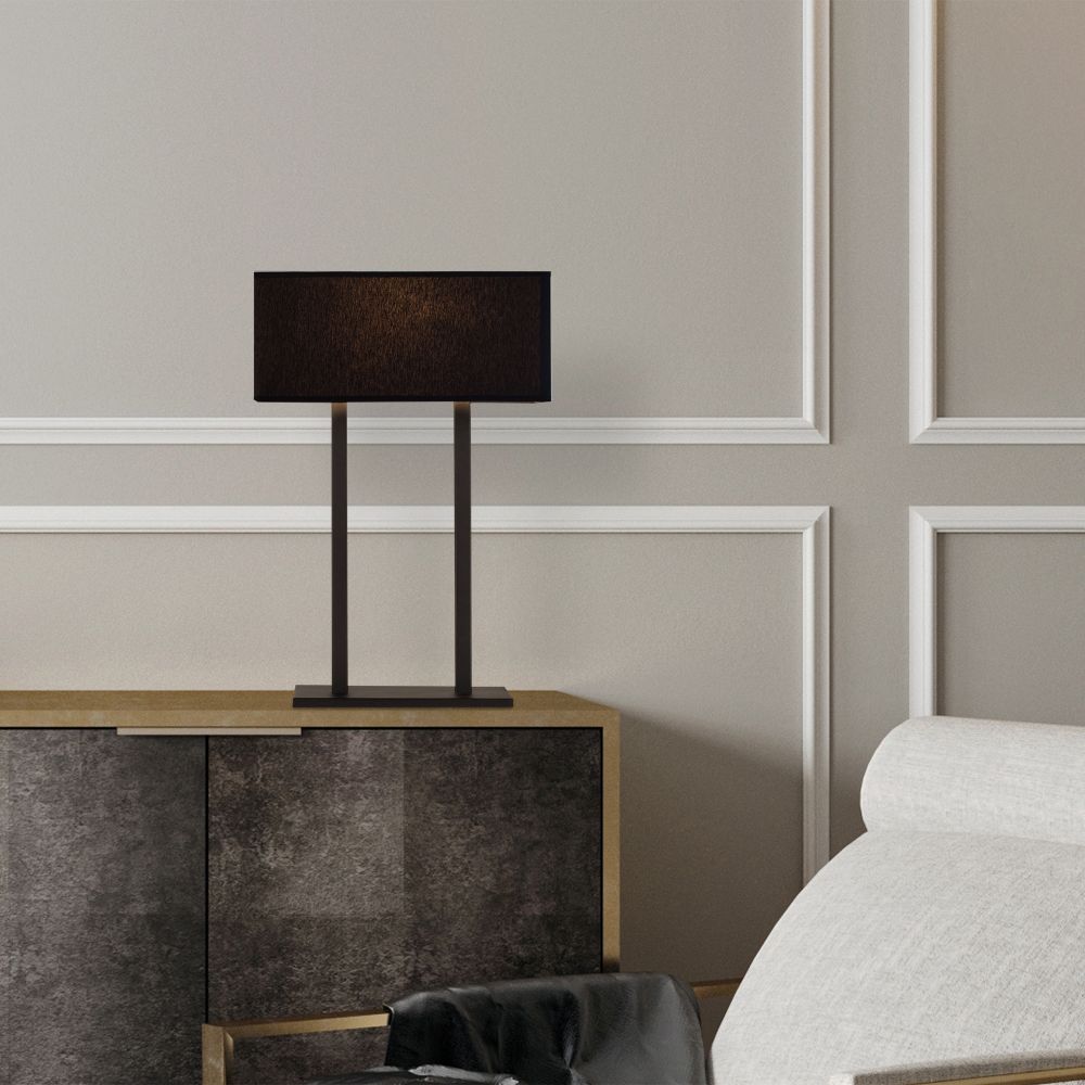 Stolna Lampa Salihini MR-615 u Crnoj Boji slika 3
