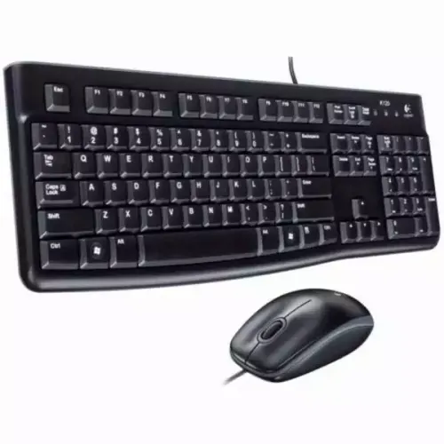 Tastatura + miš Logitech Deluxe MK120 YU, crna slika 2