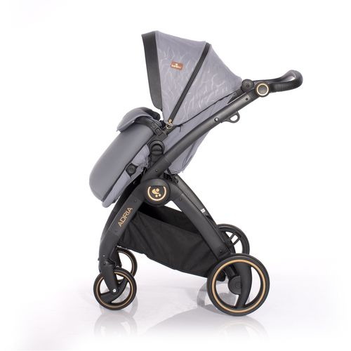 LORELLI ADRIA Kolica Grey 2u1 SET: Košara + Putna Torba + Zimska Navlaka (do 15 kg) slika 6