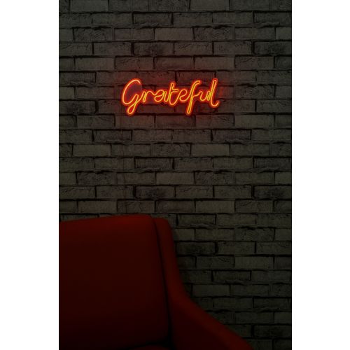 Wallity Ukrasna plastična LED rasvjeta, Grateful - Red slika 3