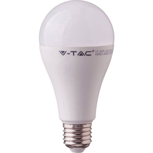 V-TAC VT-215 LED Energetska učinkovitost 2021 G (A - G) E27 oblik kruške 15 W = 85 W neutralna bijela (Ø x D) 66.5 mm x 134 mm  1 St. slika 2