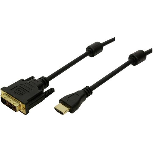 LogiLink HDMI / DVI adapterski kabel HDMI A utikač, DVI-D 18+1-polni utikač 2.00 m crna CH0004  HDMI kabel slika 2