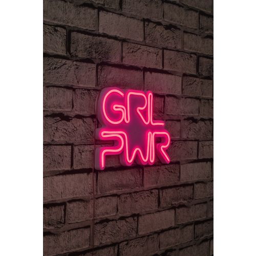 Wallity Zidna dekoracije svijetleća GRLPWR, Girl Power - Pink slika 10