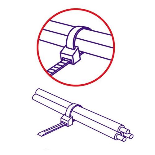 USE Plastične vezice 2,5mm x 100mm, pakovanje 50 kom. crne - CT 100/2.5B slika 3