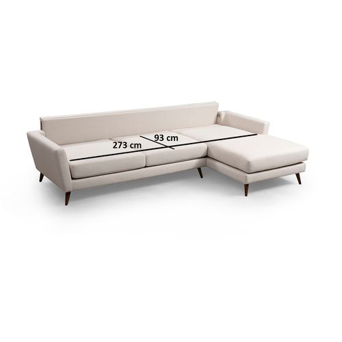 Atelier Del Sofa Kutna garnitura MAYORKA, bež boja, desni kut , Mayorka Corner Large Right ( L3 - Chl ) - Beige slika 6