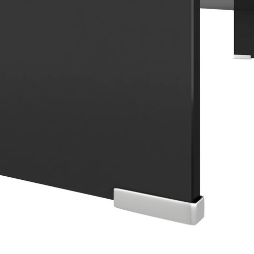Stalak za TV /Monitor Prozirno Staklo Crni 100x30x13 cm slika 38