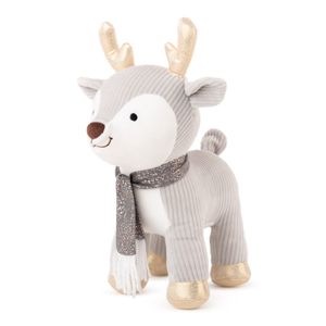 Amek Plišana igračka Jelen sa zlatnim rogovima 25cm, Grey