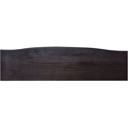 Konzolni stol boja crne kave 120x30x75 cm od drva mahagonija slika 40