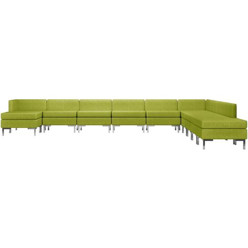 11-dijelni set sofa od tkanine zeleni slika 21