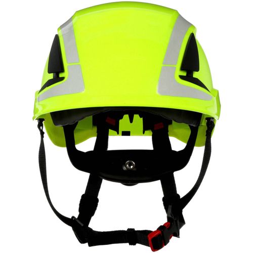 3M  X5014V-CE zaštitna kaciga s uv senzorom, reflektirajuća, ventilirana neonsko-zelena EN 397, EN 12492 slika 4