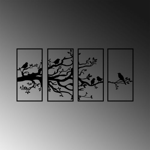 Wallity Metalna zidna dekoracija, Tree Branch And Birds - 269 slika 5