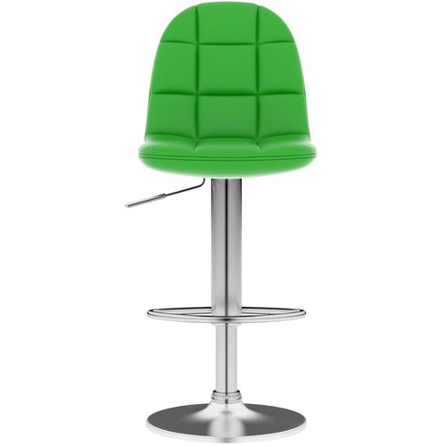 Barski stolac od umjetne kože zeleni slika 18