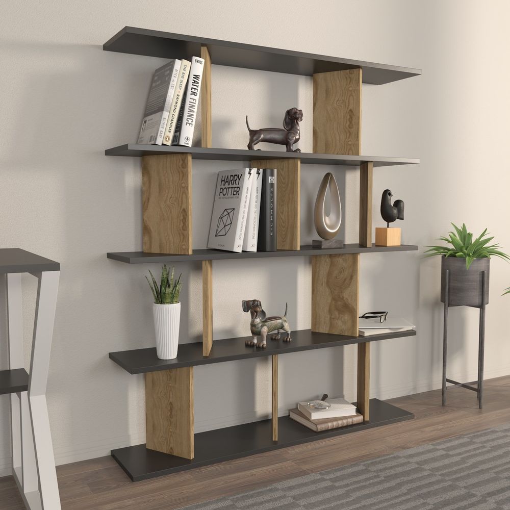 Grace - Crna, Hrast Crni Regal slika 3