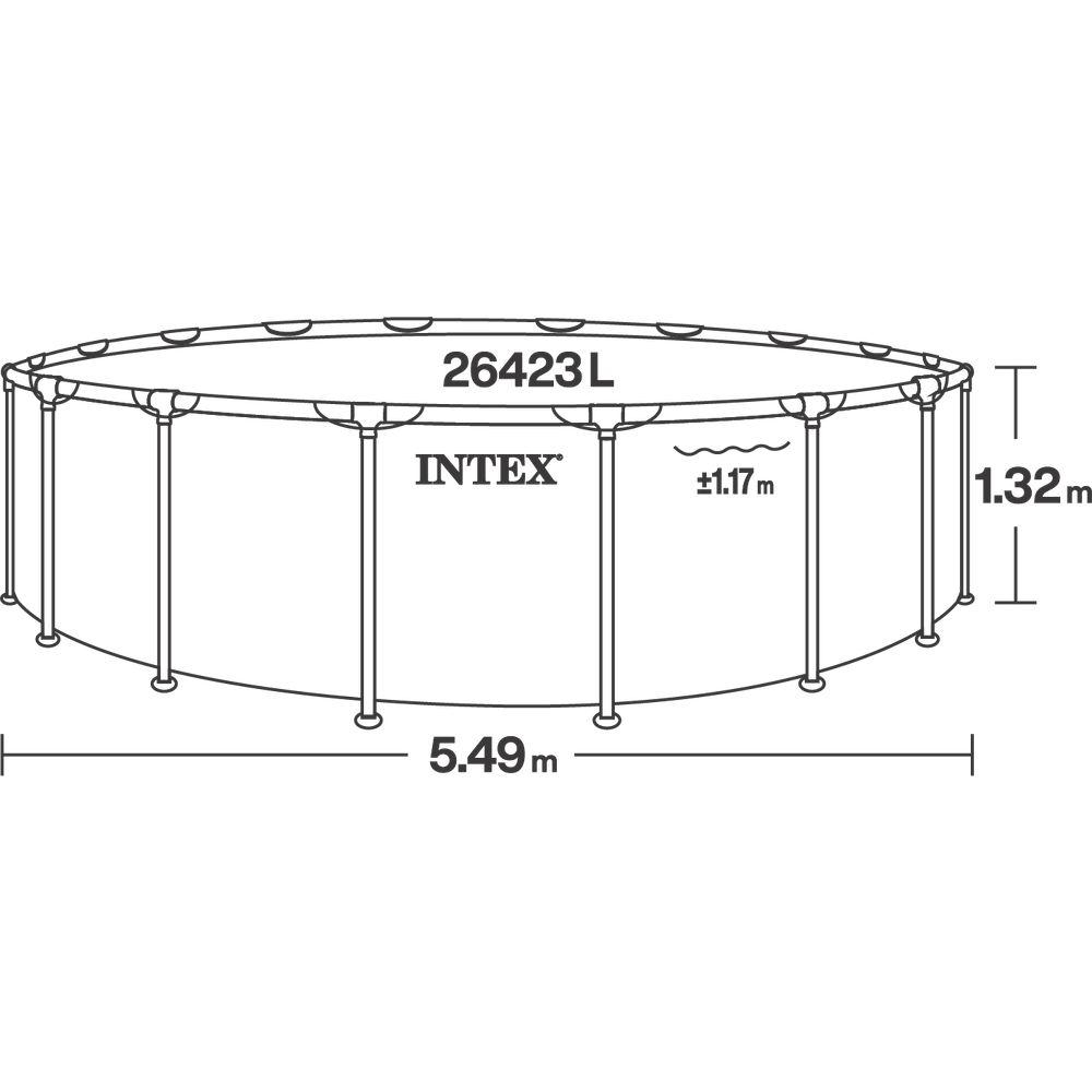 Intex Ultra XTR Frame bazen set 549 × 132 cm 26330ND s pješčanom filter pumpom i sigurnosnim ljestvama – Novi poboljšani model 2026 slika 10