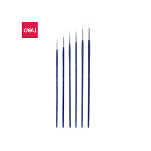 Četkice umetničke DELI okrugla bijela br. 6 set 1/6 EC281-6