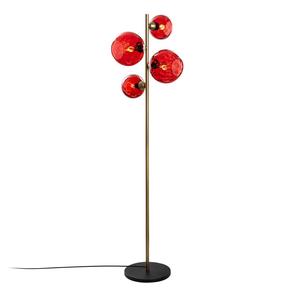 Podna Lampa Benek 20-15-14521 - boje: crvena zlatna slika 5