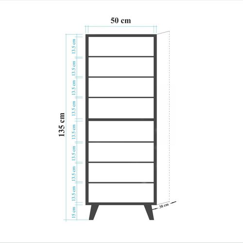 Filinta - 728 Sonoma Oak Shoe Cabinet slika 7