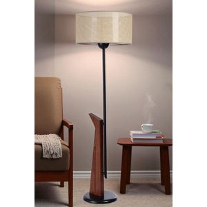 Opviq Podna lampa 739, bež, crna, orah