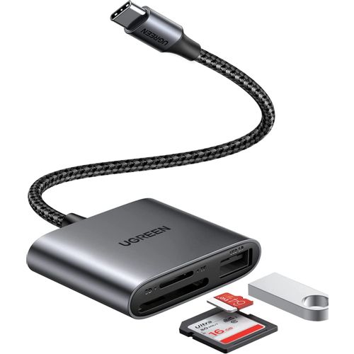 Ugreen USB-C čitač kartica 3u1 slika 1