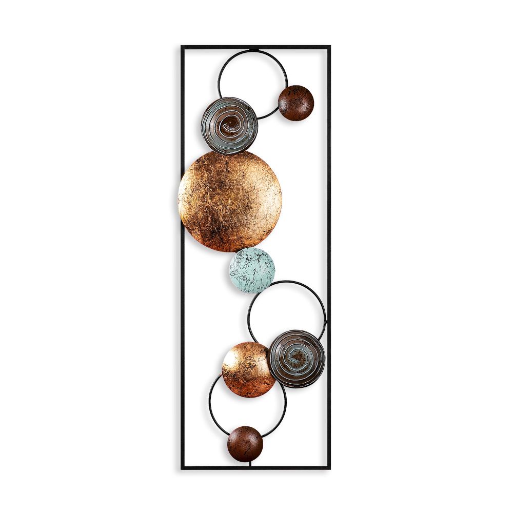Decorative metal wall accessory Textured - 8, colour: multicolor slika 7
