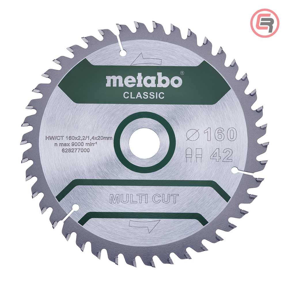 Metabo List Kružne Pile 160 × 2,2 / 1,4 × 20 / Z = 42 Multi Cut Classic – 628277000 slika 1