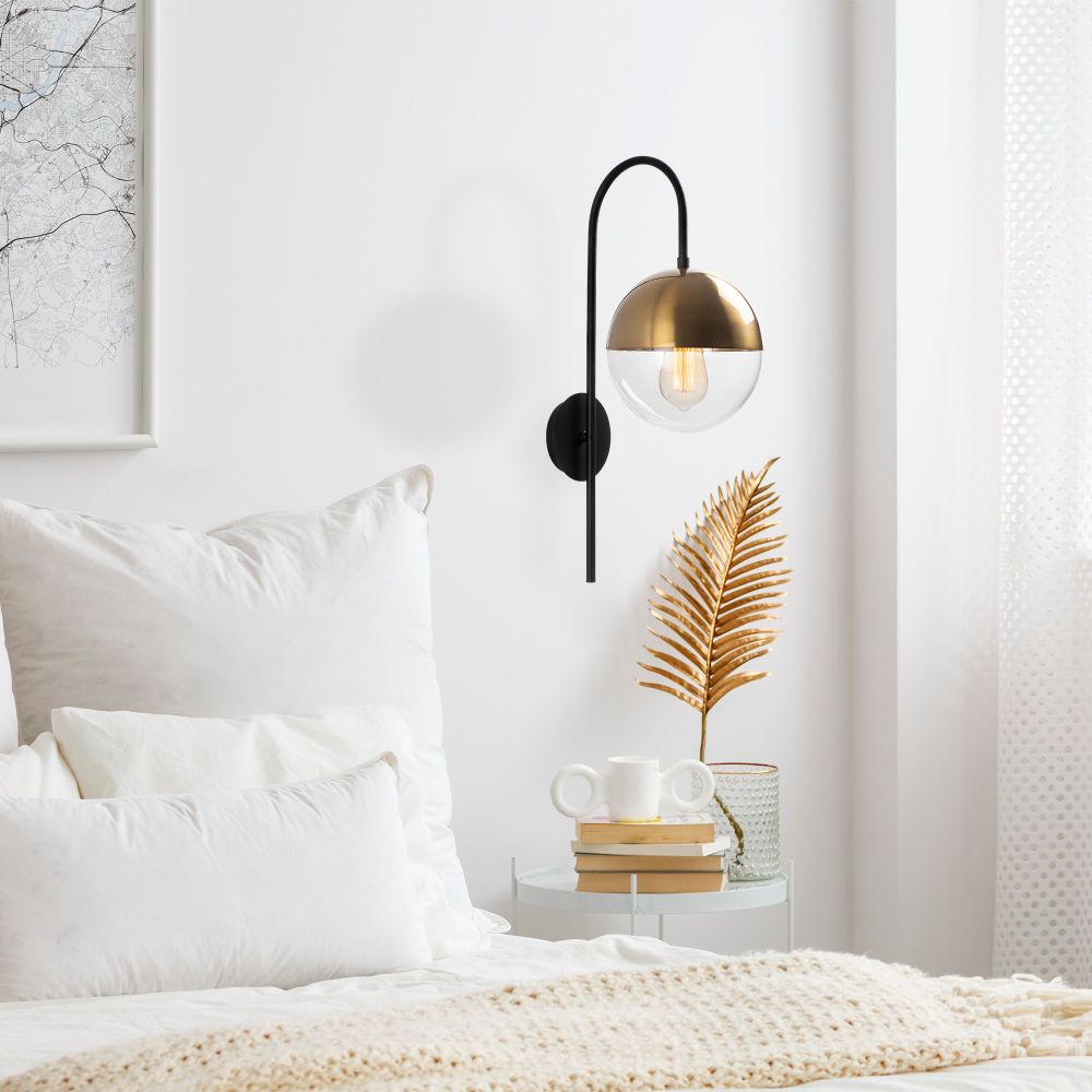 Bastos - 3055 Crna Vintage Zidna Lampa slika 1
