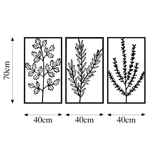 Wallity Metalna zidna dekoracija, Flowers - 315 slika 6