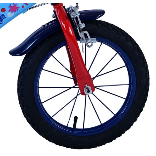 Dječji bicikl Volare Spidey 14" plavi s dvije ručne kočnice slika 4