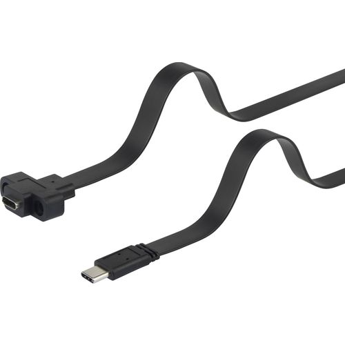 Renkforce USB 3.1 (gen 2) produžetak [1x muški konektor USB-C® - 1x ženski konektor USB-C®] 0.50 m crna mogućnost vijčanog spajanja, visokofleksibilan Renkforce USB kabel USB 3.2 gen. 1 (USB 3.0) USB-C® utikač, USB-C® utičnica 0.50 m crna mogućnost vijčanog spajanja, visokofleksibilan RF-3415026 slika 5