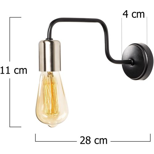 Denge - 3432 Black
Nickel Wall Lamp slika 3