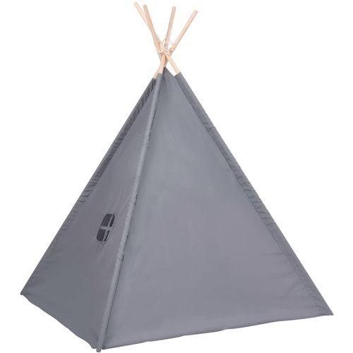 Dječji šator tipi od breskvine kore sivi 120 x 120 x 150 cm slika 13