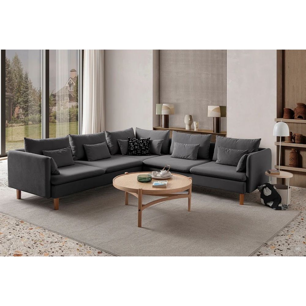 Ugaona Sofa Flexy L - boje: antracit slika 2