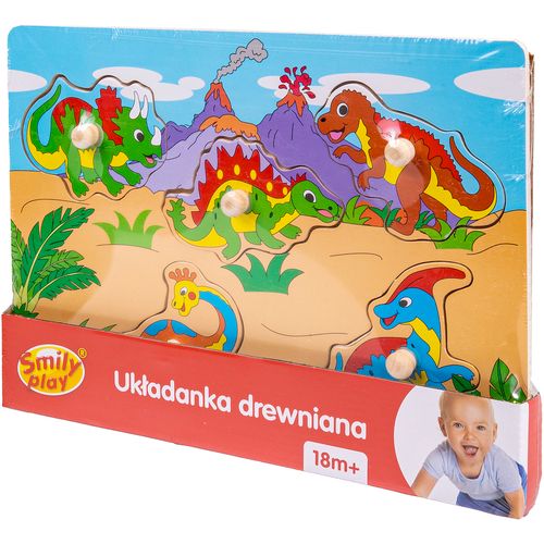 Drvene puzzle Smily Play Dinosaur slika 2