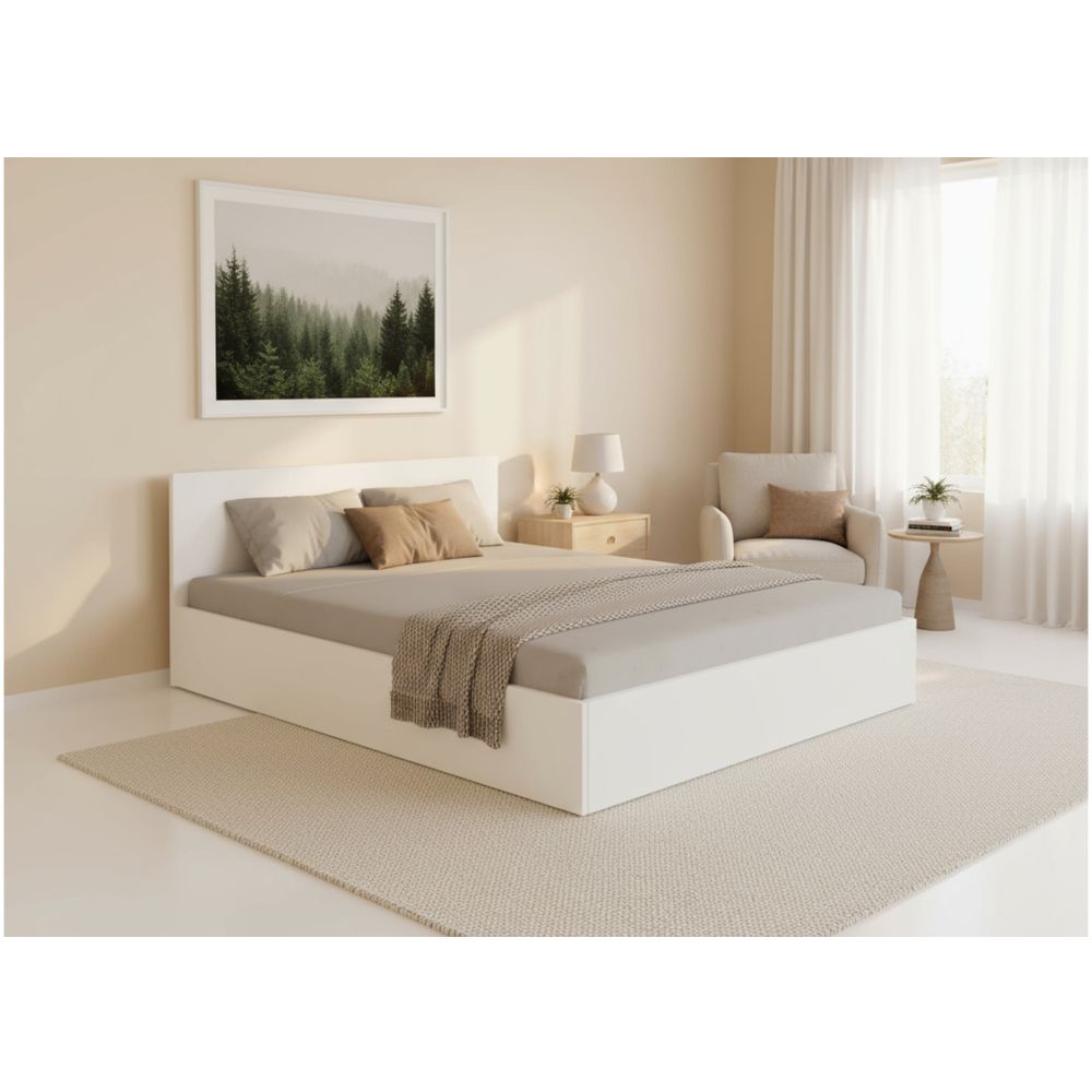 Bomar Dvostruki Krevet za Dušek 140x200 cm, boja: Sonoma slika 1