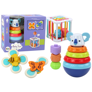 Set senzornih igračaka - Koala toranj - Obrazovne kockaste vrtilice