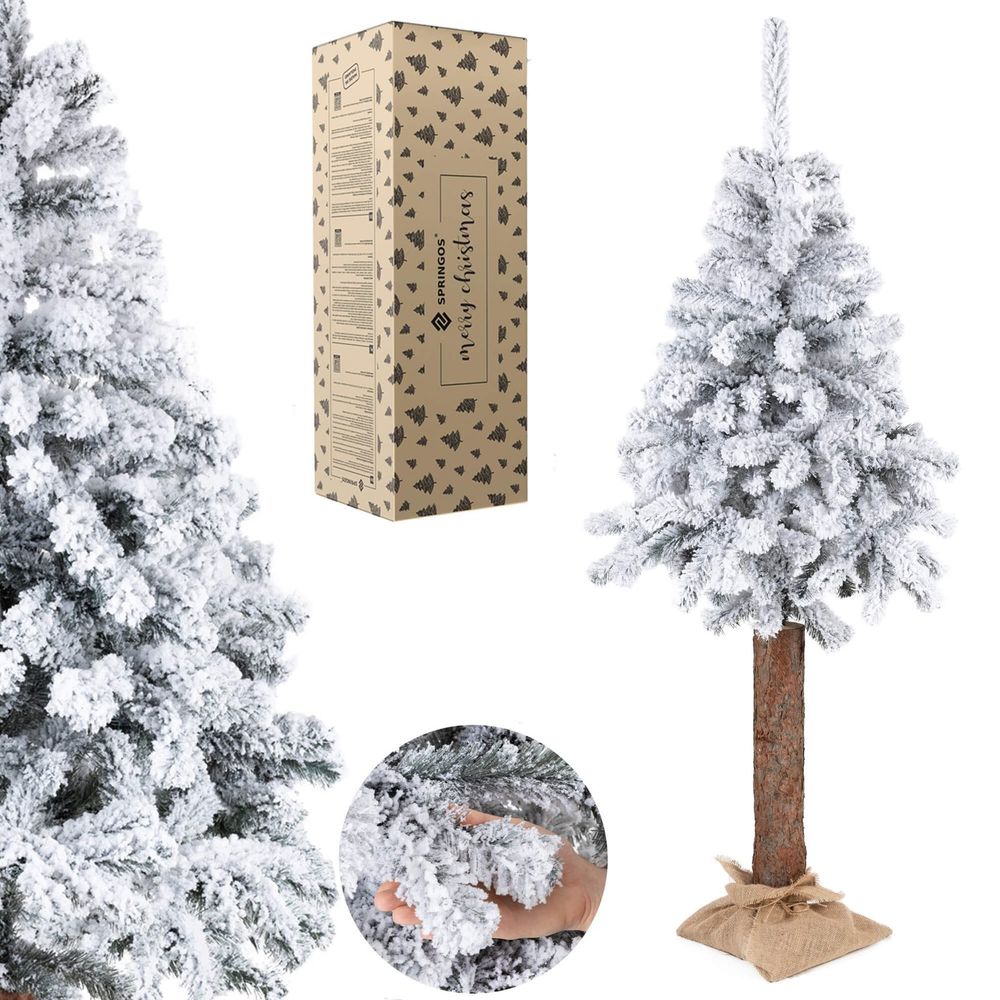 Ct0202 smreka prekrivena snijegom na deblu 180 cm slika 11