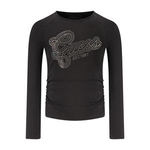 Guess Jeans majica dugih rukava za djevojčice, crna