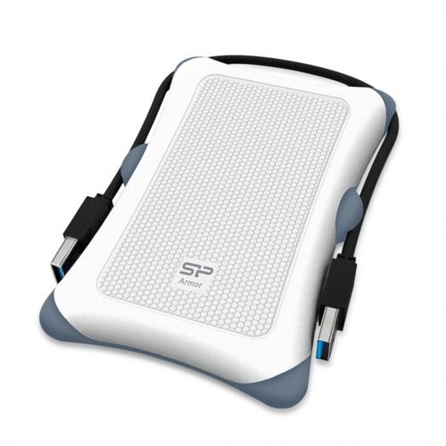 Silicon Power SP020TBPHDA30S3W Portable HDD 2TB, Armor A30, USB 3.2 Gen.1, White slika 1