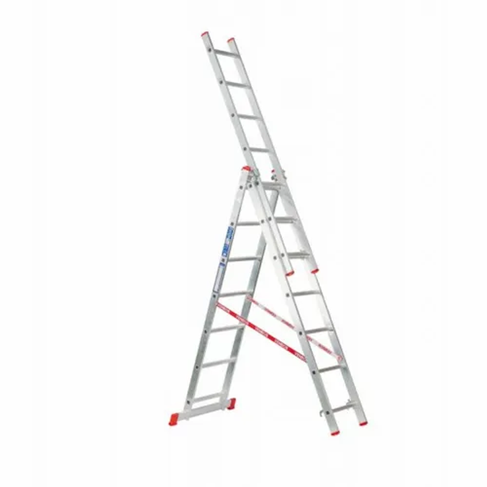 Ljestve Kombinirane 3 Sekcije 2 M B- Line 3X7 Gazišta slika 1