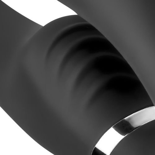 Vibracijski strap on dildo bez pojasa No-Parts - Avery, 22 cm, crni slika 12