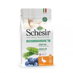 Schesir Dry Cat Natural Selection Sterilized Pačetina, hrana za mačke 350 g