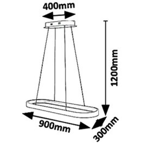 Rabalux Athos visilica LED 84W slika 5